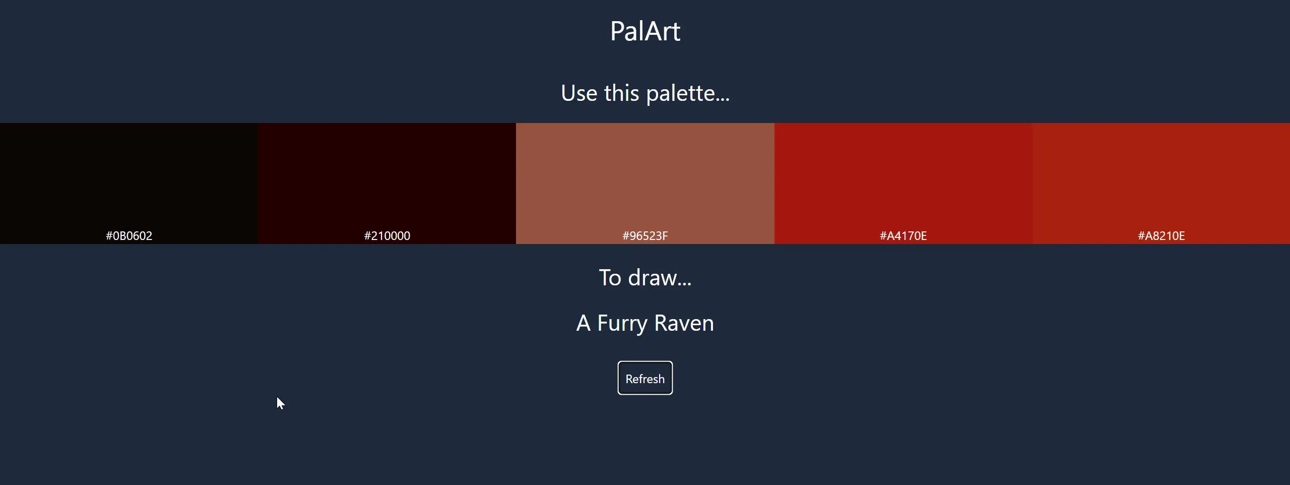 PalArt A painting practice prompter